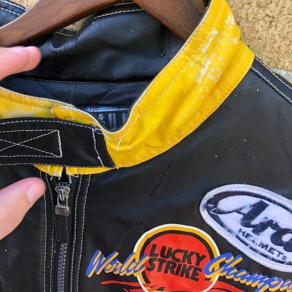 Vintage 1974 Honda Racing Jacket LEATHER RACING JACKET - Picture 10 of 16